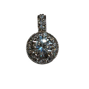 PREMIER DESIGNS Silver & Cubic Zirconia Necklace Pendant
